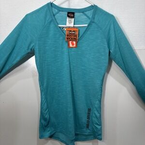 Harley-Davidson Teal Button Down Shirt